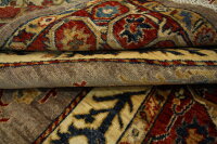 Teppich Orient Ziegler 150x200 cm 100% Wolle Handgeknüpft Carpet Rug rot beige
