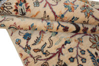 Teppich Orient Ziegler Jagd Motive 100x150 cm 100% Wolle Handgeknüpft Rug beige