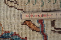 Teppich Orient Ziegler Jagd Motive 100x150 cm 100% Wolle Handgeknüpft Rug beige