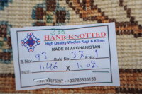 Teppich Orient Ziegler Jagd Motive 100x150 cm 100% Wolle Handgeknüpft Rug beige