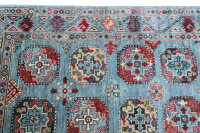 Teppich Orient Ziegler Filpa 100x150 cm 100% Wolle Handgeknüpft Carpet Rug grau