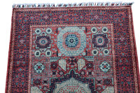 Teppich Orient Ziegler Mamluk 100x150 cm 100% Wolle Handgeknüpft Carpet rot