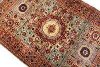 Teppich Orient Afghan Ziegler Mamluk 100x150 cm 100% Wolle Handgeknüpft Carpet