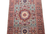 Teppich Orient Afghan Ziegler Mamluk 100x150 cm 100% Wolle Handgeknüpft Carpet