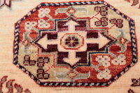 Teppich Orient Ziegler Khorjin 100x150 cm 100% Wolle Handgeknüpft Carpet beige