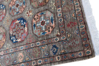 Teppich Orient Ziegler Khorjin 100x150 cm 100% Wolle Handgeknüpft Carpet grau