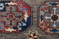 Teppich Orient Ziegler Khorjin 100x150 cm 100% Wolle Handgeknüpft Carpet grau