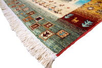 Teppich Orient Ziegler Gabbeh Khorjin 100x150 cm 100% Wolle Handgeknüpft Carpet