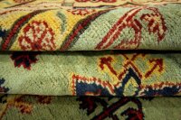 Teppich Orient Kazak 170x230 cm 100% Wolle Handgeknüpft Rug Carpet gelb grüntöne
