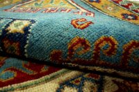 Teppich Orient Kazak 170x240 cm 100% Wolle Handgeknüpft Carpet rot creme blau