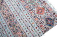 Teppich Orient Ziegler Ariana Khorjin 120x180 cm 100% Wolle Handgeknüpft grau