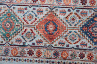 Teppich Orient Ziegler Ariana Khorjin 120x180 cm 100% Wolle Handgeknüpft grau