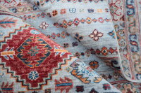 Teppich Orient Ziegler Ariana Khorjin 120x180 cm 100% Wolle Handgeknüpft grau