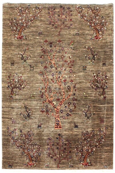 Teppich Orient Ziegler Ariana 150x210 cm 100% Wolle Handgeknüpft Landschaft