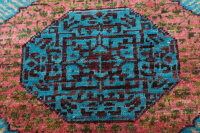 Teppich Orient Ziegler Mamluk fein 120x180 cm 100% Wolle Rug Handgeknüpft blau