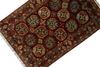 Teppich Orient Ziegler Filpa 125x185 cm 100% Wolle Handgeknüpft Carpet Rug rot