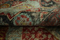 Teppich Orient Ziegler Mamluk 150x200 cm 100% Wolle Handgeknüpft anthrazit Rug