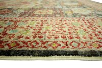 Teppich Orient Ziegler Mamluk 150x200 cm 100% Wolle Handgeknüpft anthrazit Rug