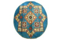Teppich Orient Kazak 100x100 cm rund 100% Wolle...