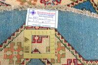 Teppich Orient Kazak 100x100 cm rund 100% Wolle Handgeknüpft Rug Tapis  blau