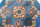 Teppich Orient Kazak 100x100 cm rund 100% Wolle Handgeknüpft Rug Tapis  blau