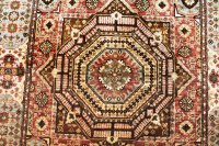 Teppich Orient Afghan Ziegler Mamluk 150x200 cm 100% Wolle Handgeknüpft braun