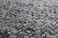 Teppich Skana Handwebteppich 170x230 cm 100% Wolle Rug Handgewebt blau