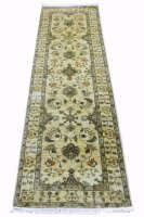 Teppich Orient Ziegler Ariana Läufer 80x300 cm 100% Wolle Handgeknüpft beige