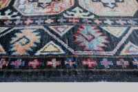 Teppich Orient Ziegler Ariana Läufer 84x295 cm 100% Wolle Handgeknüpft schwarz
