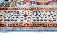 Teppich Orient Afghan Ziegler Mamluk 80x200 cm 100% Wolle Läufer Handgeknüpft