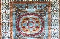 Teppich Orient Afghan Ziegler Mamluk 80x200 cm 100% Wolle Läufer Handgeknüpft