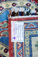 Teppich Orient Afghan Kazak Läufer 80x290 cm 100% Wolle Handgeknüpft Rug rot