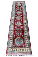 Teppich Orient Afghan Kazak Läufer 80x290 cm 100%...