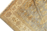 Teppich Ziegler Chobi 250x300 cm 100% Wolle Handgeknüpft Umrandung beige grau