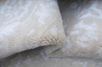 Teppich Kauria 250x300 cm 100% Wolle mit Glanzeffekt Handgeknüpft weiß beige