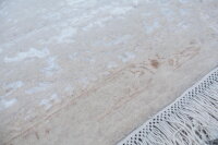 Teppich Kauria 250x300 cm 100% Wolle mit Glanzeffekt Handgeknüpft weiß beige