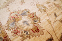 Teppich Ziegler Ariana 200x300 cm 100% Wolle Handgeknüpft Umrandung beige rot