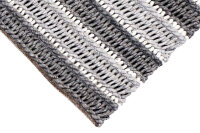 Teppich Nantoux 170x230 cm 50% Wolle 50% Viscose Handgeweb grau weiss anthrazit