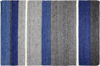 Teppich Brinker Carpets Kjul 170x230 cm 100% Wolle Rug Handgewebt grau blau