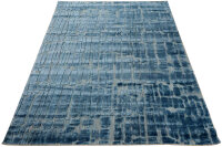 Teppich Brinker Carpets Handwebteppich 160x230 cm Bambusviscose Handgewebt blau