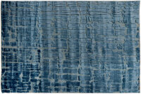 Teppich Brinker Carpets Handwebteppich 160x230 cm Bambusviscose Handgewebt blau