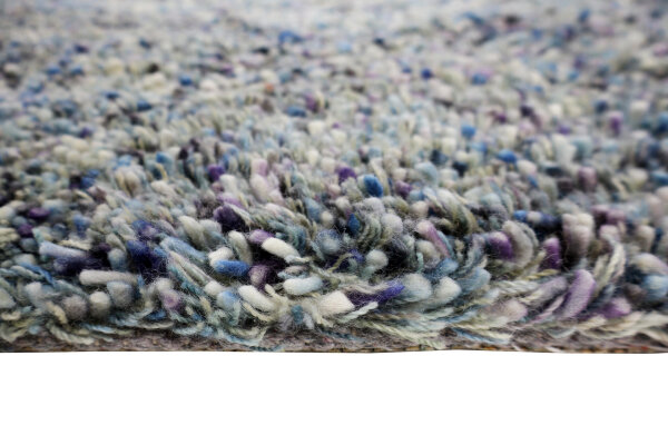 Teppich Brinker Carpets Salsa 170x230 cm 100% Wolle Handgewebt weiß lila blau