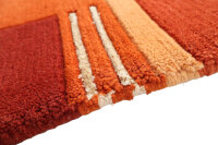 Teppich Nepal Handgeknüpft mit Kunstseide 140x200 cm 100% Wolle Carpet Rug terra