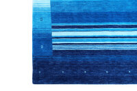 Teppich Gabbeh Loom 200x300 cm Handgewebt Carpet Rug Tapijt 100% Wolle blau