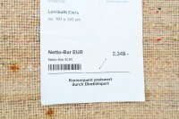 Teppich Perser Gabbeh fein Loribaft 140x190 cm Handgeknüpft 100% Wolle beige