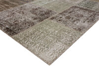 Teppich Vintage Patchwork Stone Wash 170x230 cm 100% Wolle Handgeknüpft erdtöne