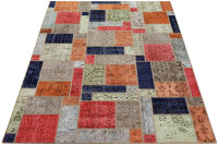 Teppich Vintage Patchwork Stone Wash 160x230 cm 100%...