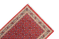 Teppich Orient Indo Herati 140x200 cm 100% Wolle Handgeknüpft Rug blau rot