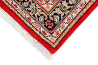 Teppich Orient Indo Herati 120x180 cm 100% Wolle Handgeknüpft Rug blau rot