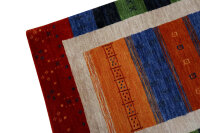 Teppich Gabbeh Deluxe 70x140 cm Handgewebt Carpet Rug Tapijt 100% Wolle multi